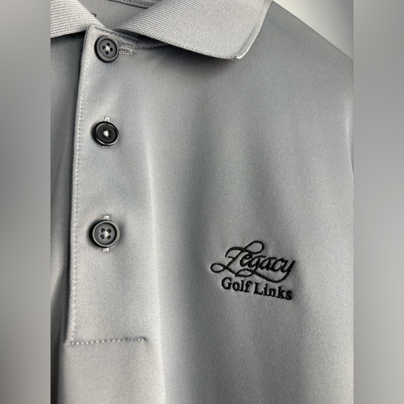 3 for $17! | ADIDAS | Men’s Size M Gray LEGACY Golf Polo with Climalite tech - Picture 10 of 13